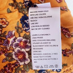 Urban Outfitters  Topanga Button Front Cropped Blouse Orange Floral Sz XS Photo 5