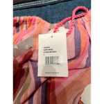 XIRENA Esme Stripe Cotton Dress In Citrus Melange Tie Straps Pockets Large NWT Pink Photo 8