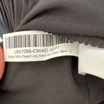 Quince Chiffon Pleated Long Sleeve Mini Dress in Black Size Small Photo 8