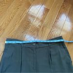 Loft  High Rise straight women Olive green cuffed pants trousers  Sz LP. Photo 5