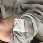 Francesca Bettini 100% Linen Made in Italy Size Large Gray Midi Dress Classic Photo 4