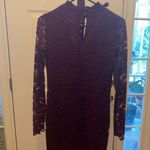 Women's Ambiance Burgundy Lace Dress Size M Red Size M Photo 6