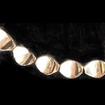 VINTAGE Sterling Silver Art Deco Beaded Modern Necklace Photo 9