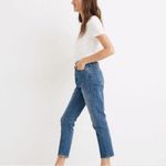 Madewell  High Rise Slim Crop Boyjean Jeans Size 27 Medium Wash Photo 2