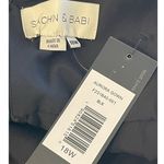 Sachin + Babi Womens Black Aurora Short Flutter Sleeve Gown Size 18W NEW Photo 7