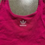 Adidas  Originals essentials crop top with logo in pink magenta Photo 5