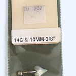 Body Jewelry International Collection Vintage Y2K 14G belly button ring Silver Photo 3