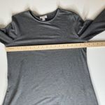 J Jill Pure Jill Luxe Tencel Knit Mini Dress Small Gray Long Sleeve Minimalist Photo 8