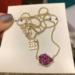 Kendra Scott purple drusy short necklace Photo 0