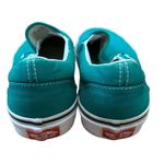 Vans WOMENS TEAL SLIP ON SNEAKERS Photo 3
