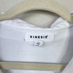 KINESIS Collared Polo Tennis Prep Dress Pockets Athleisure Sporty Size Medium White Photo 3