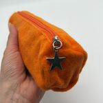 Stila Orange Terry Star Zip Cosmetic Pencil Bag Case Photo 5