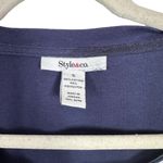 Style & Co Women’s Sz S 90s /Y2K Faux Striped Top & Sweater Babydoll 3/4 Sleeve Photo 4