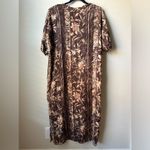 Vintage Tropical Open Front Duster Womens 90s Palm Leaf Print Hawaiian Floral Size L Photo 4