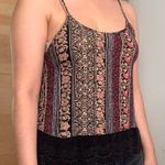 Papaya Floral Printed Lace Tank Top Photo 3