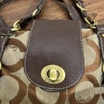 Coach Brown Logo Shoulder Bag Purse Photo 4