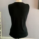 Spenser Jeremy black V neck ribbed sleeveless top with silver embellishments Photo 1