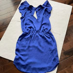 BCBGeneration Faux Wrap dress Azure Blue Size medium NWT Cocktail Minidress Photo 4