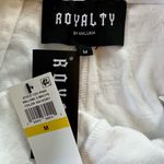 Royalty By Maluma Ivory Crown Embossed French Terry Shorts Medium Photo 4