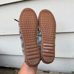 Minnetonka Baja Mocs Moccasins Blue Aztec Southwestern Size 6.5 Photo 4