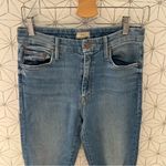Mother High Waisted Looker Jean Ankle Fray in Thrilling Shots Blue Size 28 Photo 5