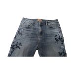 Driftwood  Jackie High Rise Straight Leg Embroidered Floral Women Jeans Size 28 Photo 1