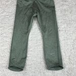 Nike Running Womens Medium Mid Rise Epic Luxe Cropped Tights Pants Heather Green Photo 5