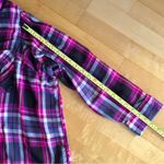 Terra & Sky Plaid Button Down Blouse, Pink, Black, Size 4X Photo 11