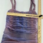 Nookie  Dress Womens Medium Blue Purple‎ Vision Midi Mesh Corset Square Neck Photo 7