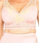 Sheer Shapewear Bra WireFree Pink Pinup Rear Closure Womens Small Photo 1