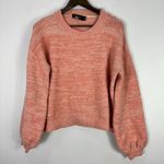 MINKPINK Sweater L Pink Peach Cozy Knit Soft Girl Quiet Luxury Minimalist Chic Photo 0