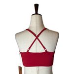 Girlfriend Collective Red Juliet Strappy Criss Cross Back Sports Bra XXS Photo 1
