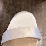 Lulus NWOT Arylee White Satin Ankle Strap Heels Photo 13
