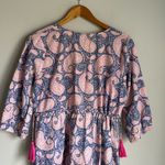 LA Plage Emily Maxi Dress in Jacaranda Paisley Print Small Pink Photo 6