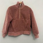 JoyLab  Cozy Half Zip Sherpa‎ Pullover Size Small EUC Pockets Photo 1