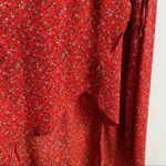 BB Dakota Jack Bohemian Wrap-Sody Red Flowy Floral Dress Photo 5