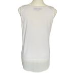 Loft women's size small cream sleeveless pullover stretchy summer tank top Photo 3