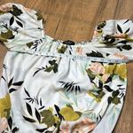 ZARA  Floral Balloon Sleeve Off-Shoulder Bodysuit Top Photo 11