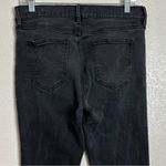 Ann Taylor  The Skinny Light Washed Black Denim Lace-Hem Ankle Jeans, Size 8P Photo 6