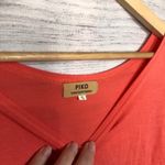 Piko  1988 Dark Orange Bamboo Long Sleeve Loose Fit T-Shirt S Photo 3
