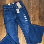Levi's Women’s Dark Blue 726 high rise slim hyper soft Flare Jeans new NWT tall Photo 0