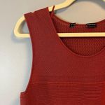 Peruvian Connection  Dress Burnt Orange/ Rust Textured Knit Sleeveless Sz L GUC Photo 4