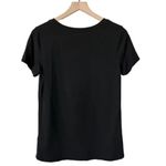 Quince  Scoop Neck Tee M Cotton Modal Black Minimalist Wrinkle Resistant Basic Photo 9
