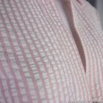 NWT Petersyn Silvia Long Sleeve Cotton Cropped Top w/ Bell Sleeves, Roses‎ Pink Size M Photo 7