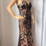 Dave and Johnny Black Gold Sequin Mermaid Gown - Size 1/2 Photo 11