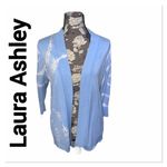 Laura Ashley Sky Blue Tie Dye Cardigan Medium Petite Photo 1