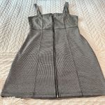 Forever 21 Houndstooth Zip-Front Mini Dress Size M Corporate Siren Collegiate Photo 6