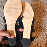 Neiman Marcus Lace Up Heels Gladiator Sandals Black Suede Heels 7.5 Photo 3