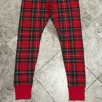Old Navy High Waisted Plaid Waffle Knit Pajama Leggings NEW Pants Red Large Photo 3