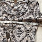 Mimi Chica S-M Ivory Black Print Shorts Romper Long Elbow Sleeve 3/$20 SALE! Photo 9